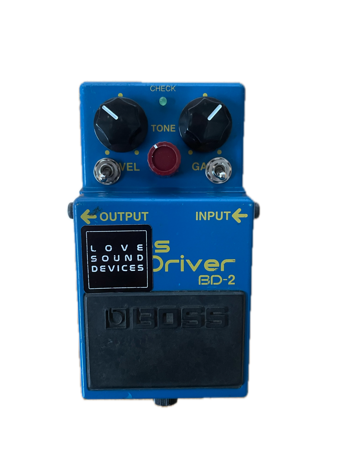 Boss BD-2 Blues Driver with Love Sound Devices modifications